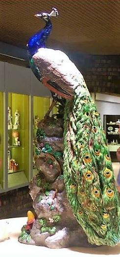 Minton Peacock, Potteries Museum, Stoke-on-Trent
